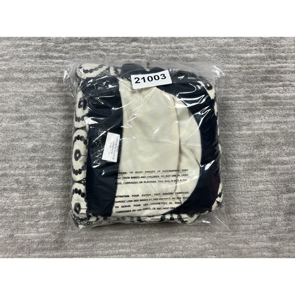 Blu Sage Dress Womens 10 Black & White Short Sleeve Mini Shift Casual - Picture 12 of 12